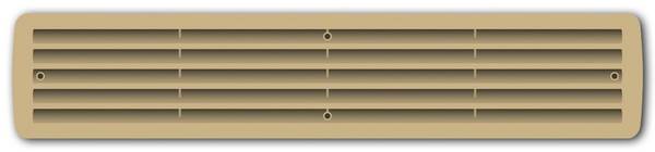 Badezimmerlüftung Kunststoff, Ahorn, Abm. 457x92 mm TS ab 35 mm