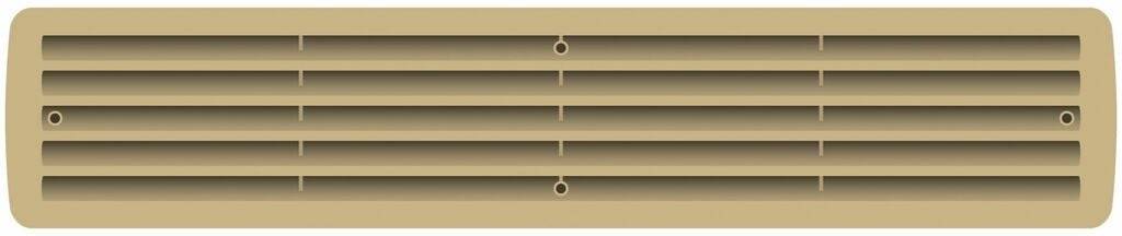 Badezimmerlüftung Kunststoff, Ahorn, Abm. 457x92 mm TS ab 35 mm-3