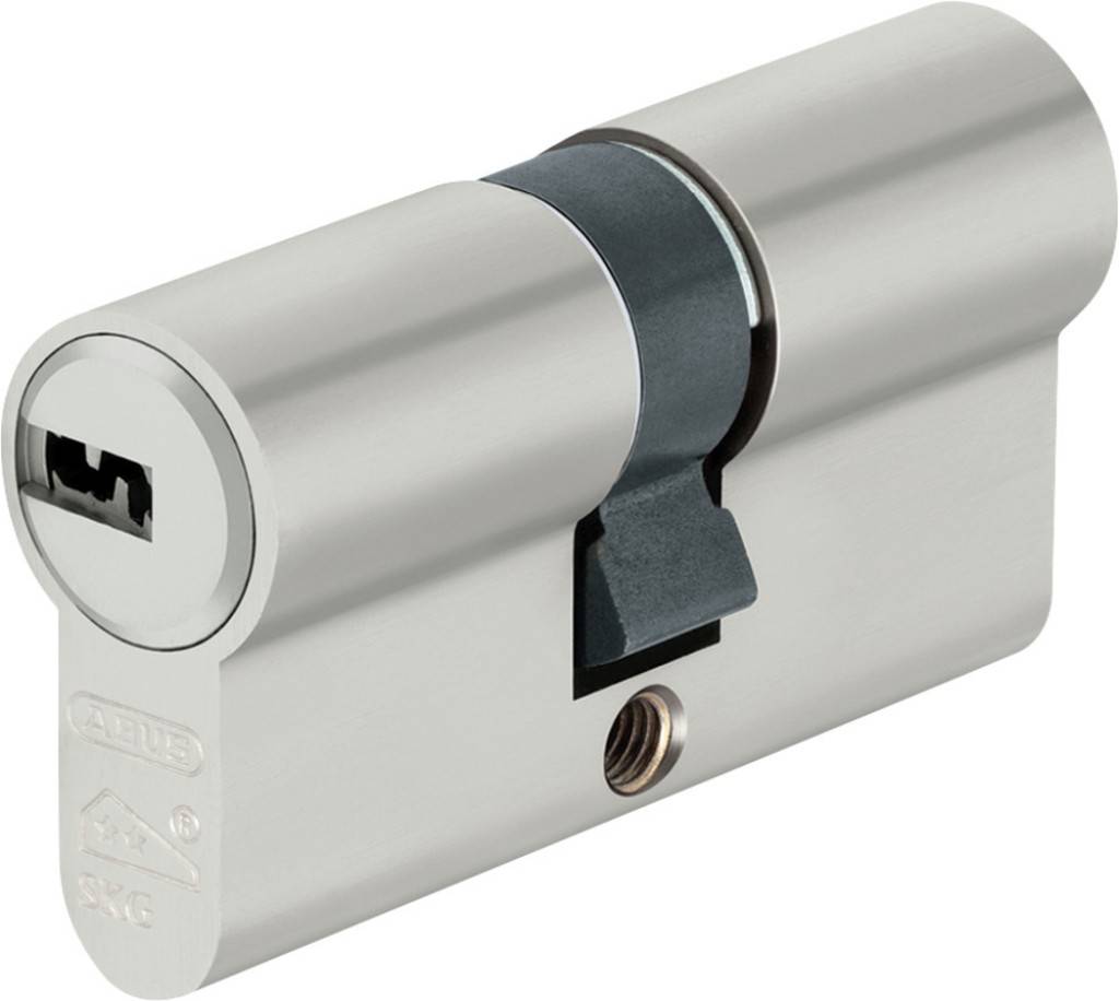ABUS Profilzylinder EC550NP N+G BL 45/45mm vs. Nickel Pearl-0