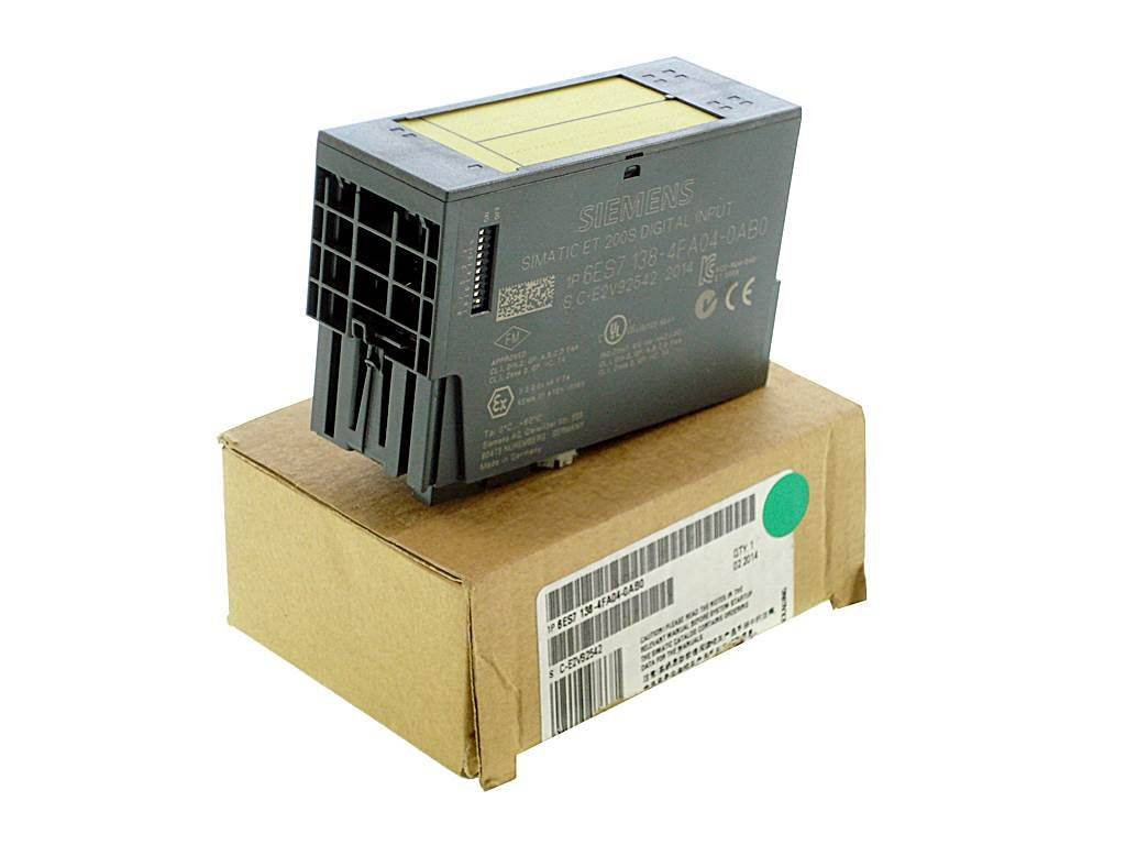 Siemens 6ES7138-4FA04-0AB0 6ES7138-4FA04-0AB0-SIMATIC DP, ELEKTRONIKMODUL F. ET200S, 4/8 F-DI PROFISAFE, DC 24V, 30MM BA-0