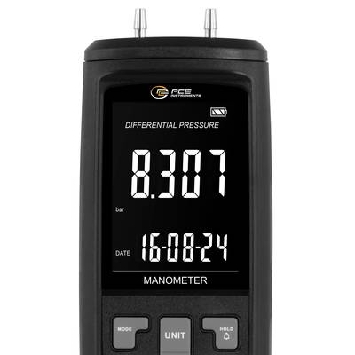 PCE Instruments Manometer PCE-PME 10 |-10...10 kPa |inHg |Pa |bar |mmHg |mbar |hPa |inH₂O |psi|kg/cm²|PSI|Ozf/in²|ftH₂O-1