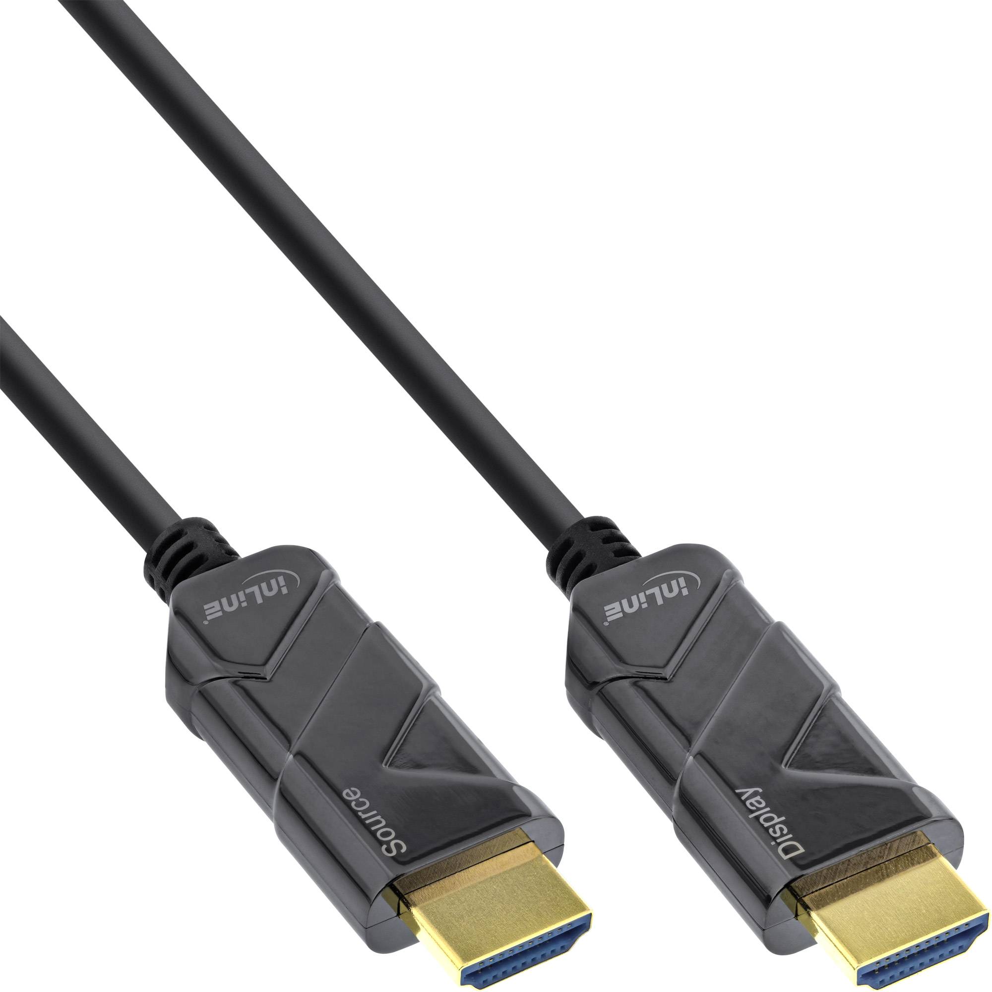 InLine® HDMI AOC Kabel, Ultra High Speed HDMI Kabel, 8K4K, schwarz, 20m-0