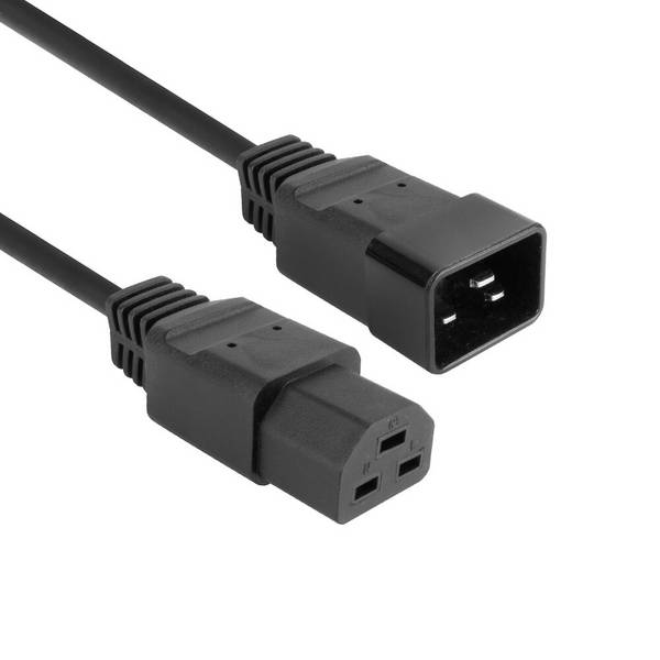 ACT AK5345 Netzkabel C20 - C21 IEC60320 | Schwarz | 3 Meter
