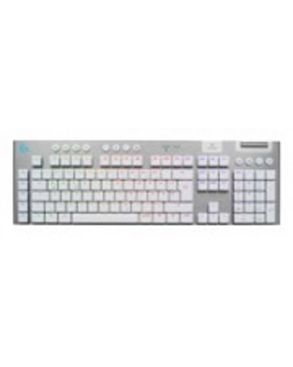 Logitech G G915 X LIGHTSPEED Verkabelt & Kabellos USB + RF Wireless + Bluetooth Mechanischer Switch QWERTZ LED Weiß