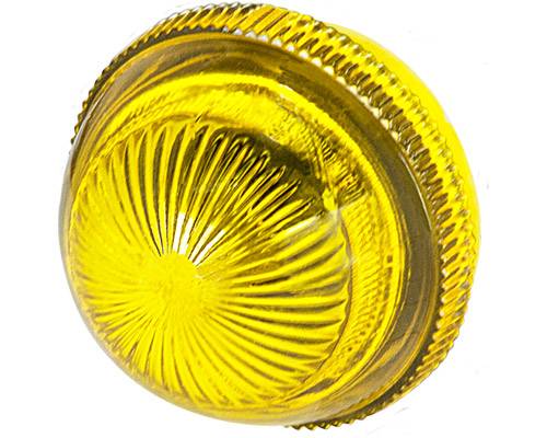 New Elfin 030GLNG Gelbe Kuppellinse für Kontrollleuchte-0