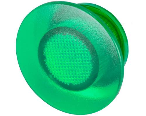New Elfin 030RLFV Grüne Linse für Leuchtpilz-Taster Ø 35-0