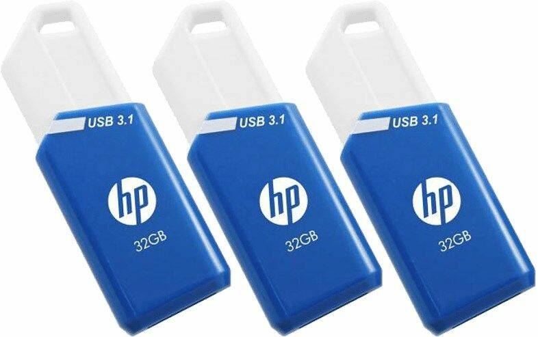 HP PNY x755w Triple Pack - 32 GB - USB Typ-A - 3.2 Gen 1 (3.1 Gen 1) - 75 MB/s --0
