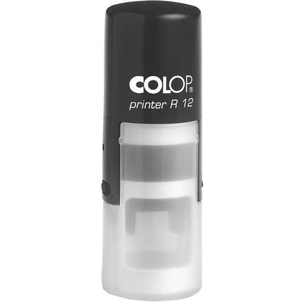 COLOP Textstempel Printer R12, rund, schwarz-0
