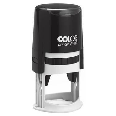 COLOP Textstempel Printer R40, rund, schwarz