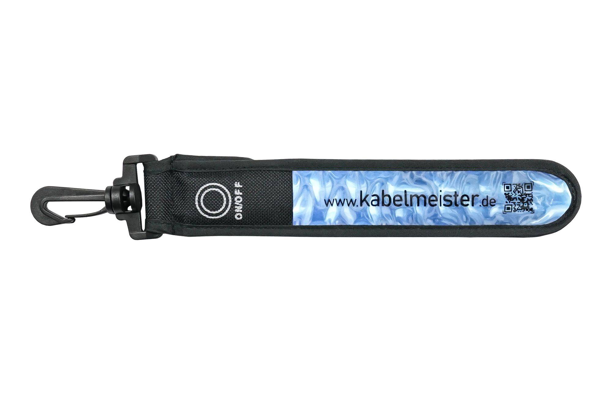 LED-Leuchtband / Blinklicht mit Befestigungshaken, reflektierend, blau-0