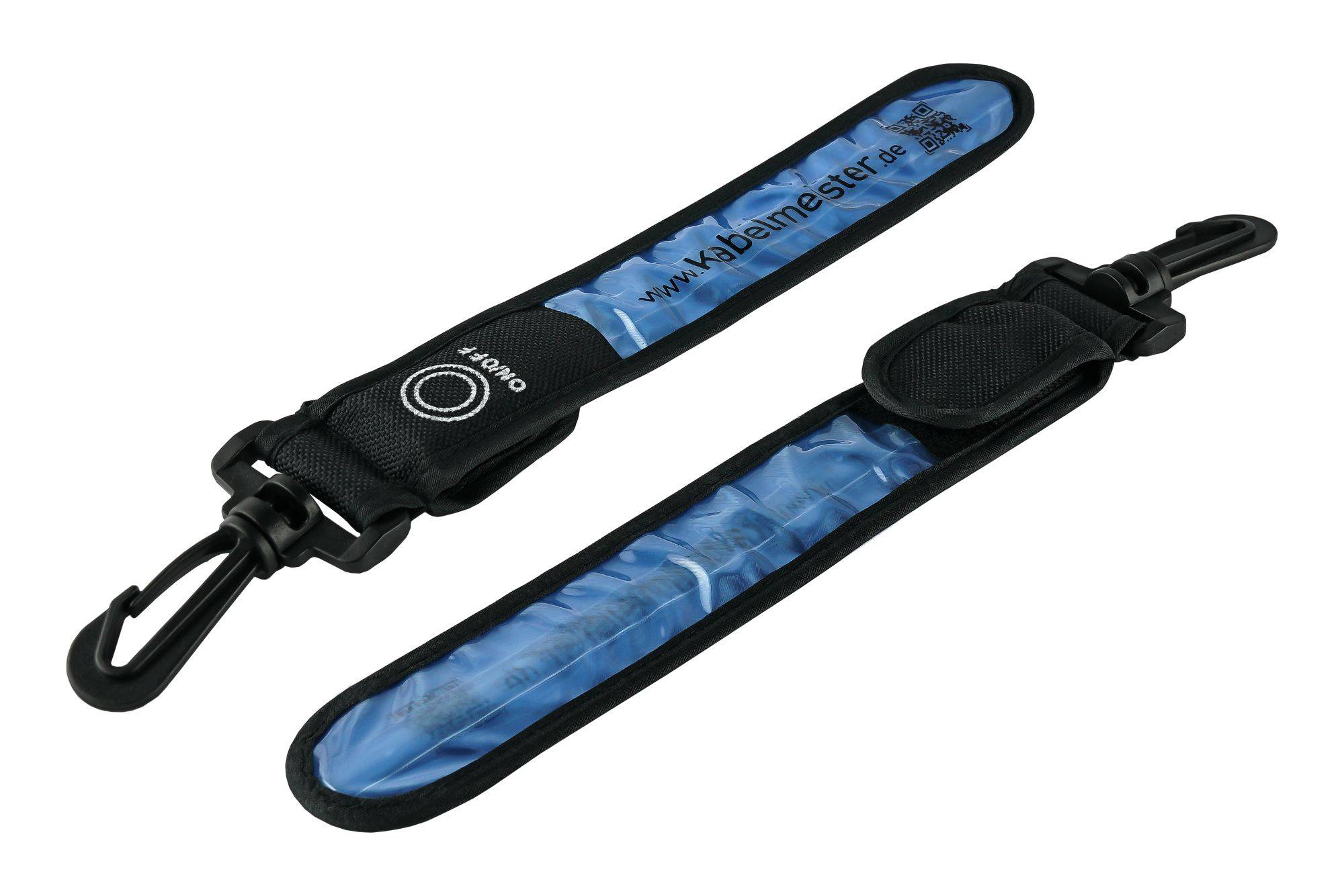 LED-Leuchtband / Blinklicht mit Befestigungshaken, reflektierend, blau-1