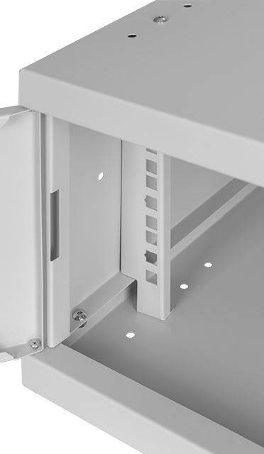 19 Zoll Wandgehäuse 4 HE BxHxT 523 x 230 x 350 mm Vollblechtür + Schloss Lichtgrau (RAL 7035)-2
