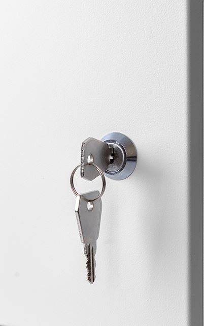 19 Zoll Wandgehäuse 4 HE BxHxT 523 x 230 x 350 mm Vollblechtür + Schloss Lichtgrau (RAL 7035)-4
