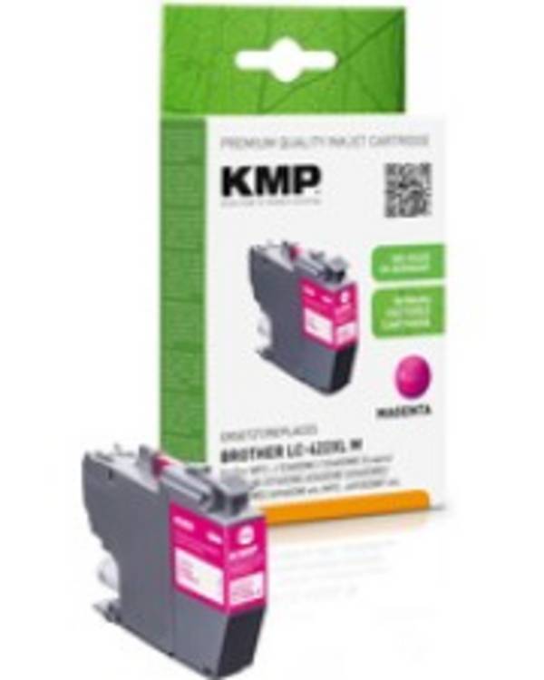 KMP Patrone Brother MFC-J5340DW LC422XLM magenta 1500S. 20ml Wiederaufbereitet Magenta 20 ml
