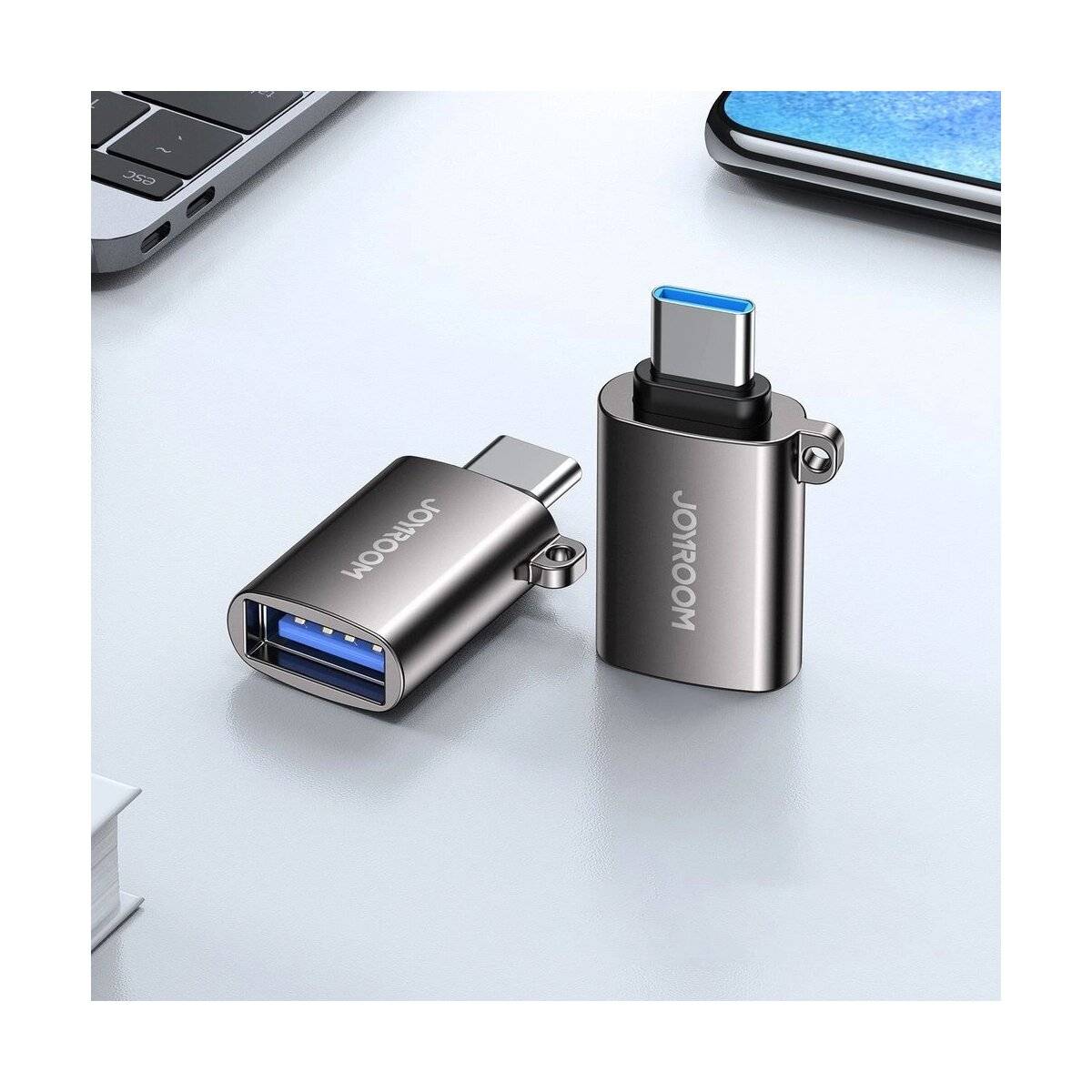USB-Adapter - USB-A 3.2 Gen 1 (weiblich) - USB-C (männlich) Adapter schwarz-4