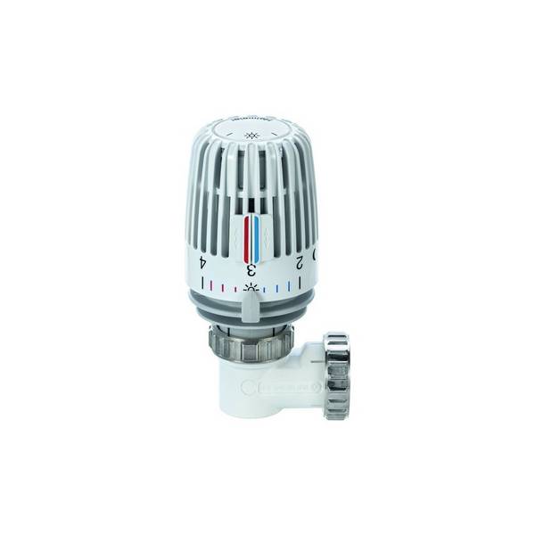 IMI Heimeier Thermostat-Kopf Set WK, Winkelform, für Ventilheizkörper mit M30x1,5, Weiß