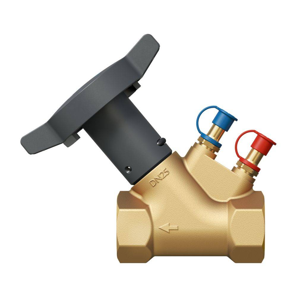 Oventrop HydroControl V Strangregulierventil DN 15, PN 25, Rp 1/2" Innengewinde HydroPort, entzinkungsbeständig, 1062404-2