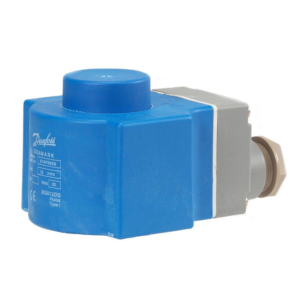 Danfoss 018F6857, Magnetspule BG024DS, 24Vdc Klemmd. IP67 EVR 2-6 u. 25-40, EVRA(T) 3-15 u. 25-40-2