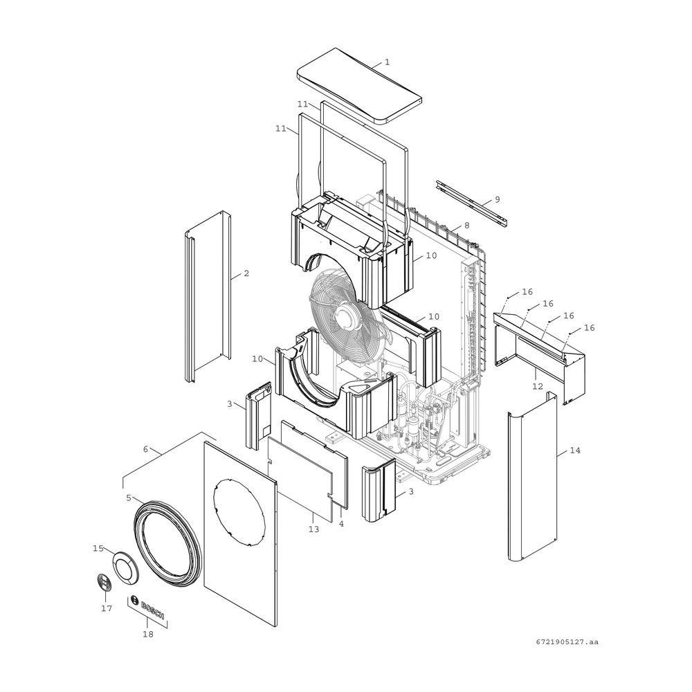 BOSCH Luftwärmepumpe CS7001i AW 5 OR-S-2