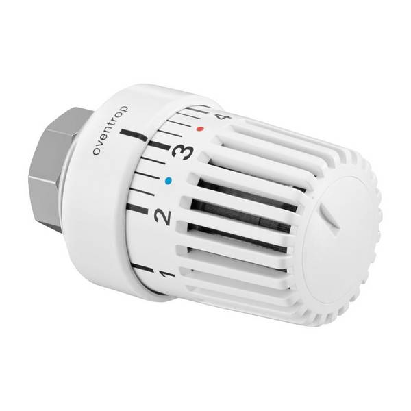 Oventrop Uni LA Thermostat 7-28 Grad C, Skala 0-5 mit Nullstellung, Flüssigfühler, M28x1,5, Weiß, 1613401