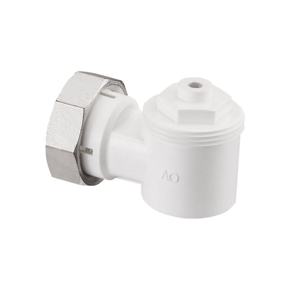 OVENTROP Winkeladapter für Ventil-HK weiß, Gewindeanschluss M30x1,5-0
