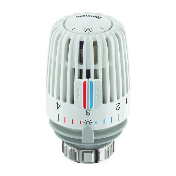 IMI Heimeier Thermostat-Kopf K, mit eingebautem Fühler, Weiß