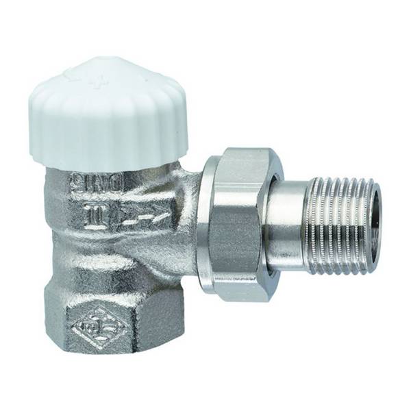 IMI Heimeier Thermostat-Ventilunterteil V-exact II, Eckform DN 20, vernickelt