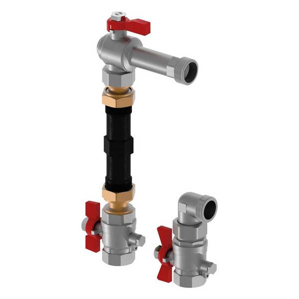 Uponor Vario Wassermengenzähler-Anschlussset vertikal G 1", 130mm