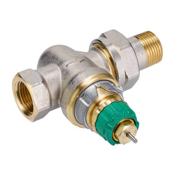 Danfoss dynamisches Ventil RA-DV, DN 10, druckunabhängig, R 3/8", Durchgangsausführung, vernickelt