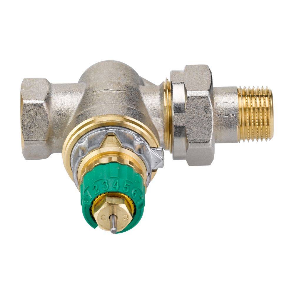 Danfoss dynamisches Ventil RA-DV, DN 10, druckunabhängig, R 3/8", Durchgangsausführung, vernickelt-1