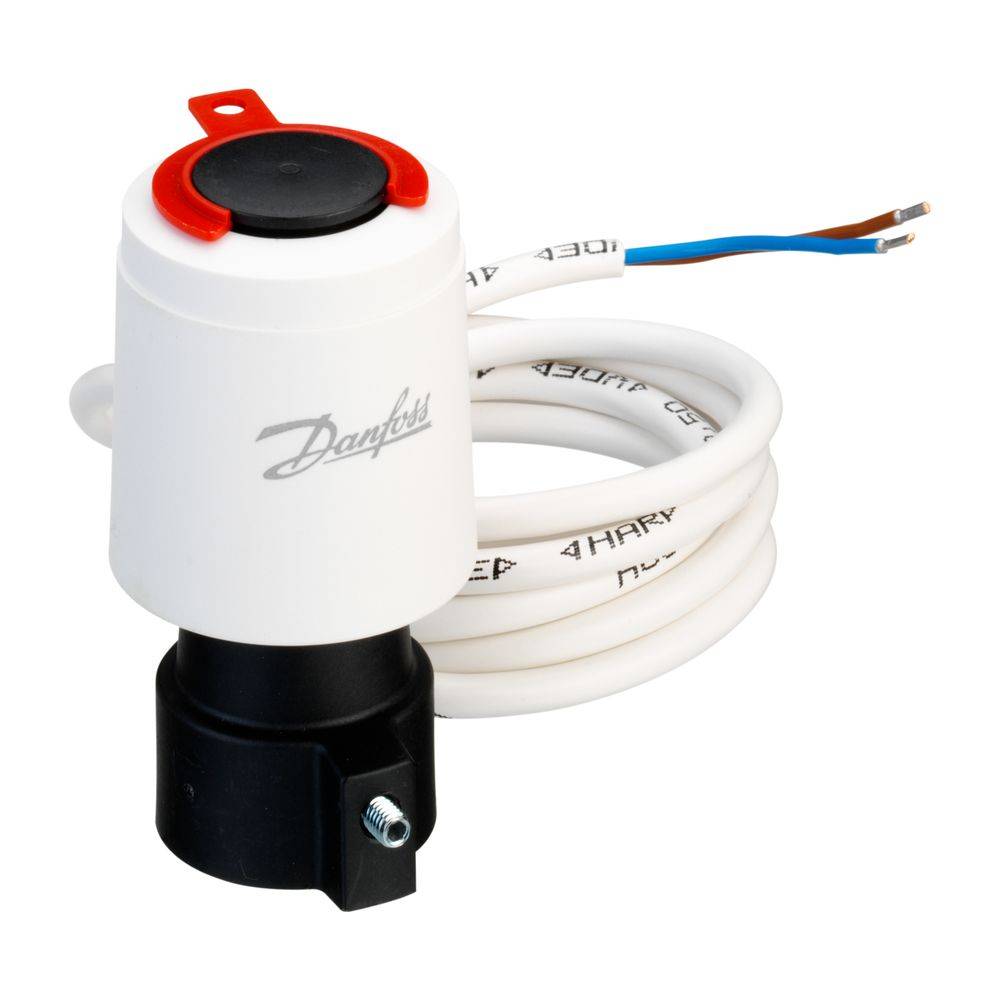 Danfoss thermischer Stellantrieb TWA-A NC, Kabel 1,2m, 24V AC/DC, für RA-Gehäuse, 088H3110-1
