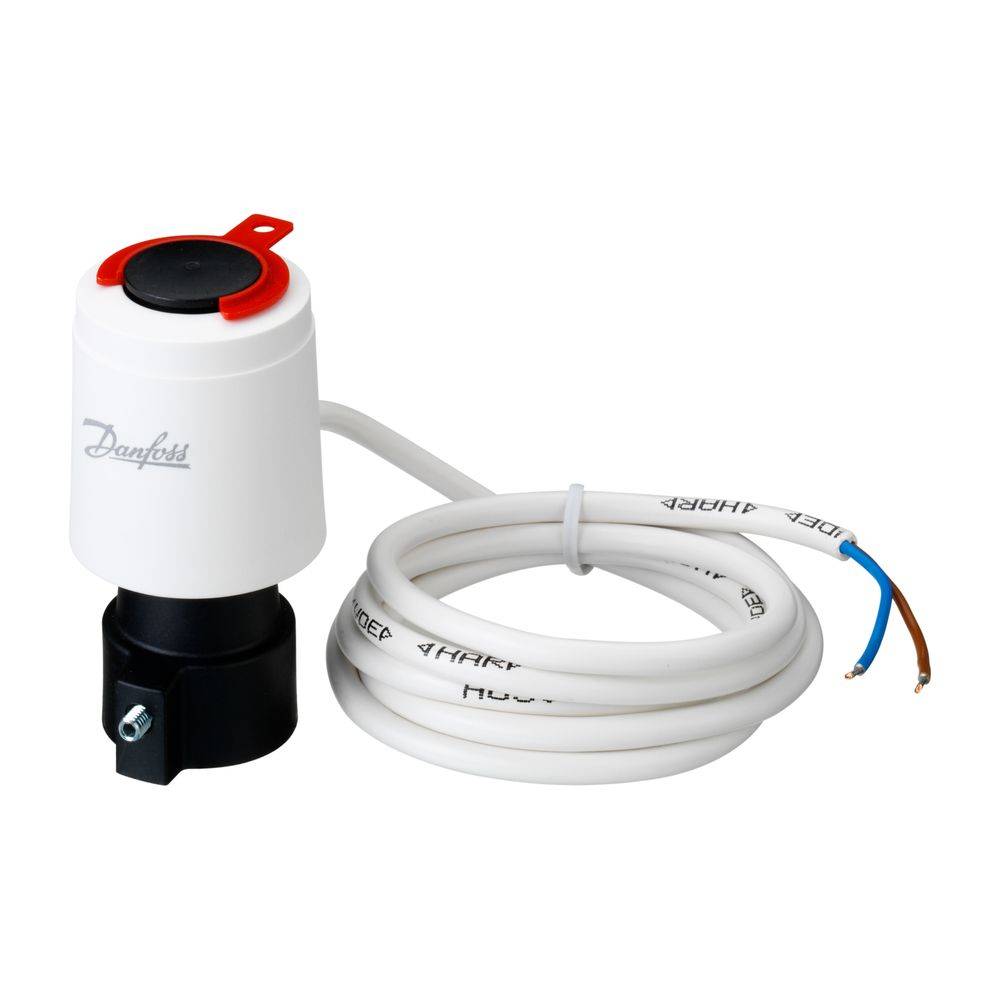 Danfoss thermischer Stellantrieb TWA-A NC, Kabel 1,2m, 24V AC/DC, für RA-Gehäuse, 088H3110-2