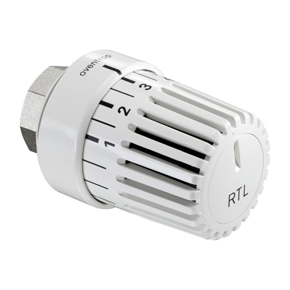 Oventrop Uni RTLH Thermostat 20-50 Grad C für Rücklauftemperaturbegrenzung, Weiß, 1027165-0