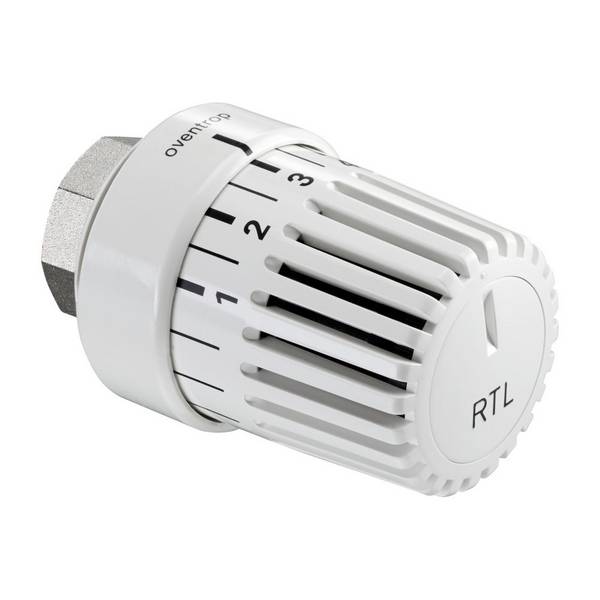 Oventrop Uni RTLH Thermostat 20-50 Grad C für Rücklauftemperaturbegrenzung, Weiß, 1027165