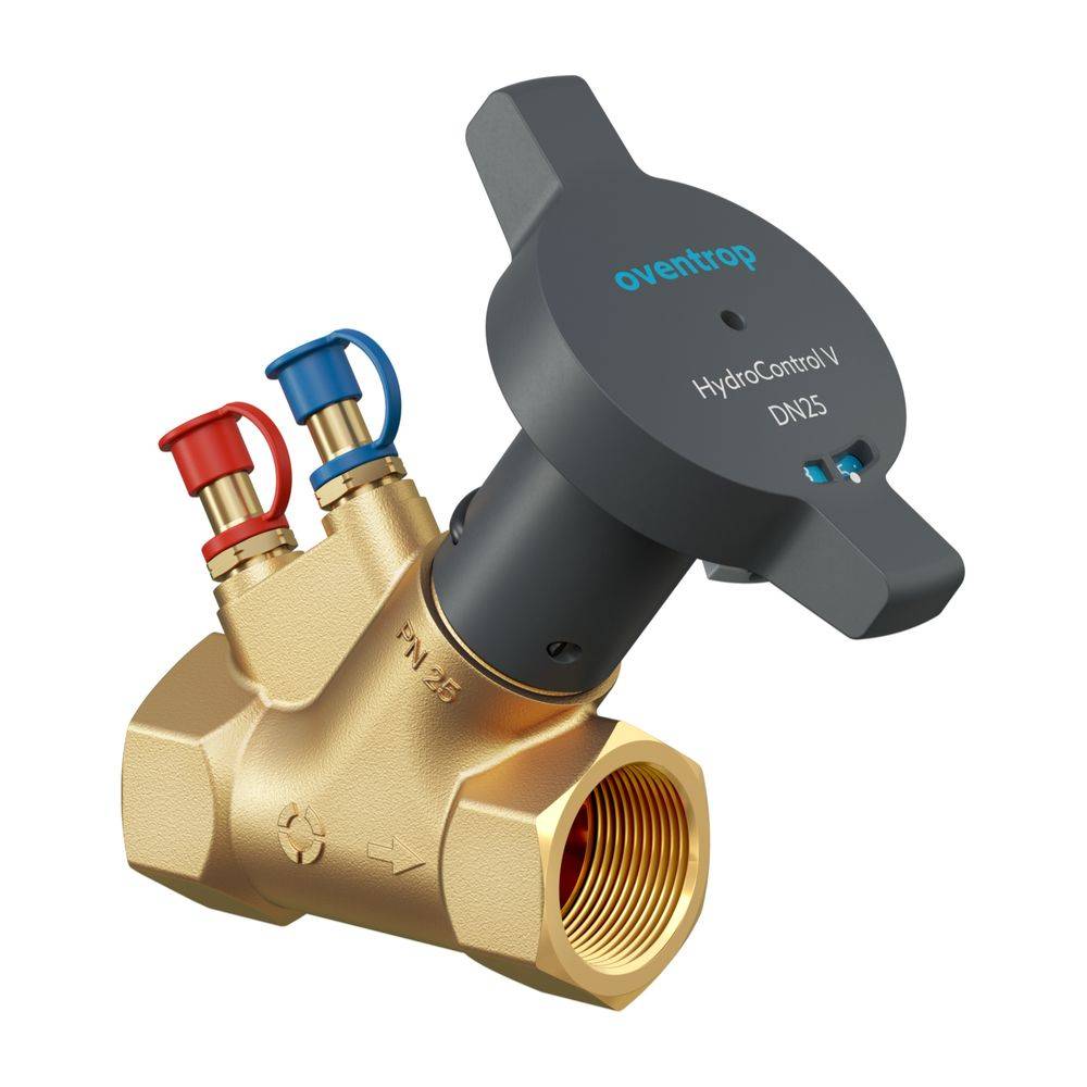 Oventrop HydroControl V Strangregulierventil DN 15, PN 25, Rp 1/2" Innengewinde HydroPort, entzinkungsbeständig, 1062404-0