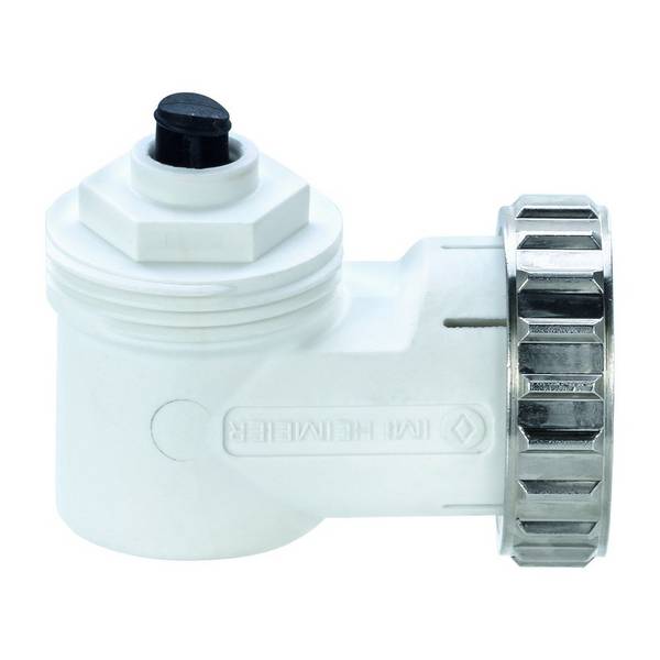 IMI Heimeier Winkelanschluss, M30x1,5 für Thermostat-Köpfe und Stellantriebe, Messing, Weiß, 7300-00.700