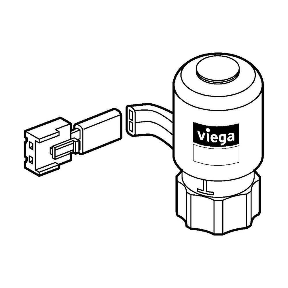 Viega Fonterra Smart Control Stellantrieb 1250.15 stromlos geschlossen, 39x57x39, Kabellänge: 200mm, 24V-1