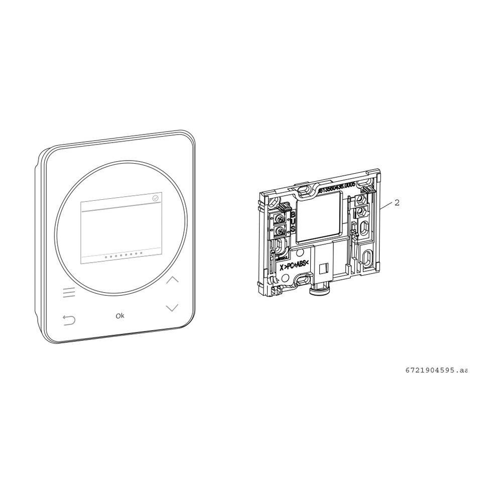 Bosch Fernbedienung RT 800 für UI800, farbiges Touch-Bediendisplay-1