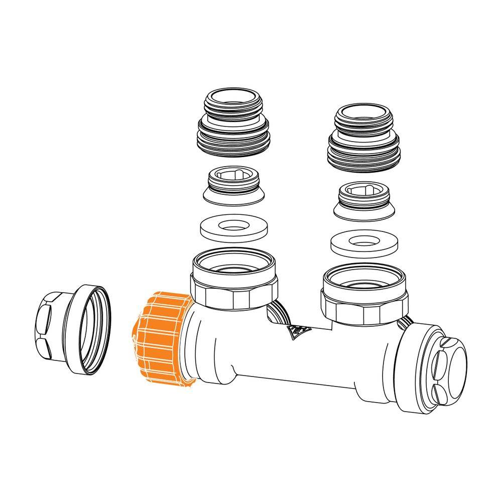 IMI Heimeier Ventil Multilux Eclipse Eckform, Anschluss Heizkörper Rp 1/2" Innengewinde-2