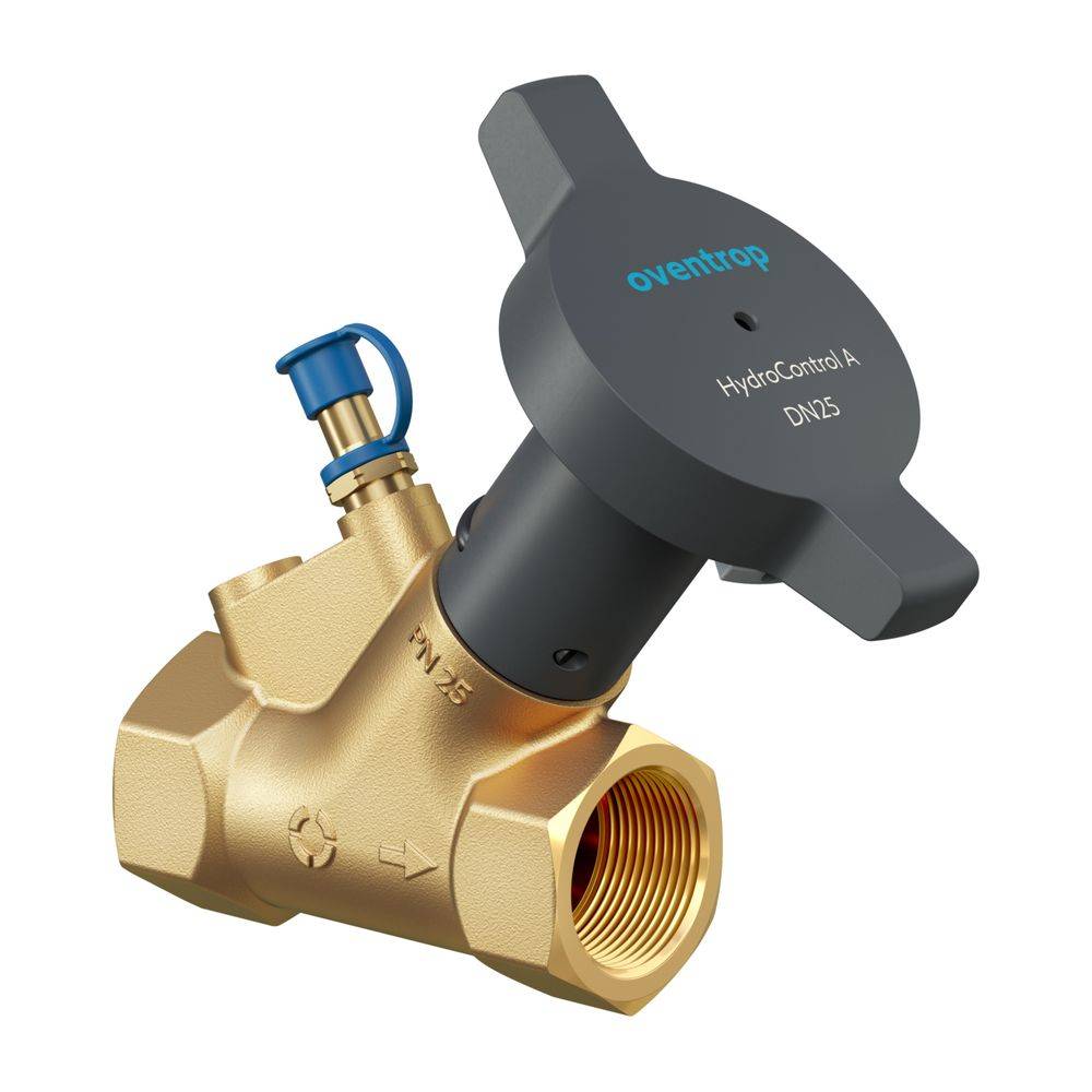 Oventrop HydroControl A Strangabsperrventil DN 40, PN 25, Rp1 1/2" Innengewinde, HydroPort, entzinkungsbeständig,-0