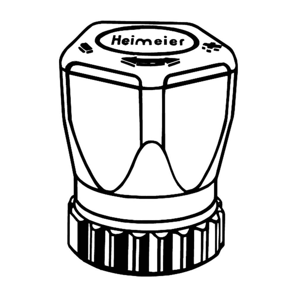 IMI Heimeier Handregulierkappe mit Rändelmutter, für Thermostatventile-1