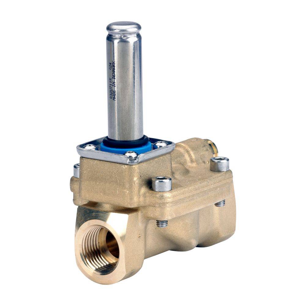 Danfoss Magnetventilgehäuse EV220B 15B, G 1/2", Kvs 4,00m3/h, servogesteuert, normal geschlossen NC, Messing