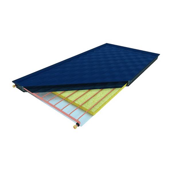 Citrin Solar Flachkollektor CS 350, 80x1153x2183mm, Format 2,5m2 hochkant, Anthrazit eloxiert