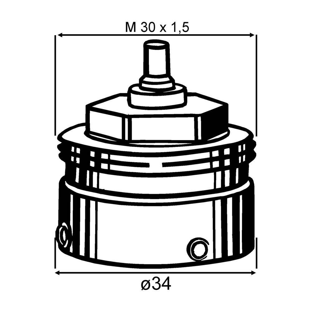 IMI Heimeier Adapter für Fremdfabrikate, Thermostat-Köpfe Danfoss RAV-Ventile-1