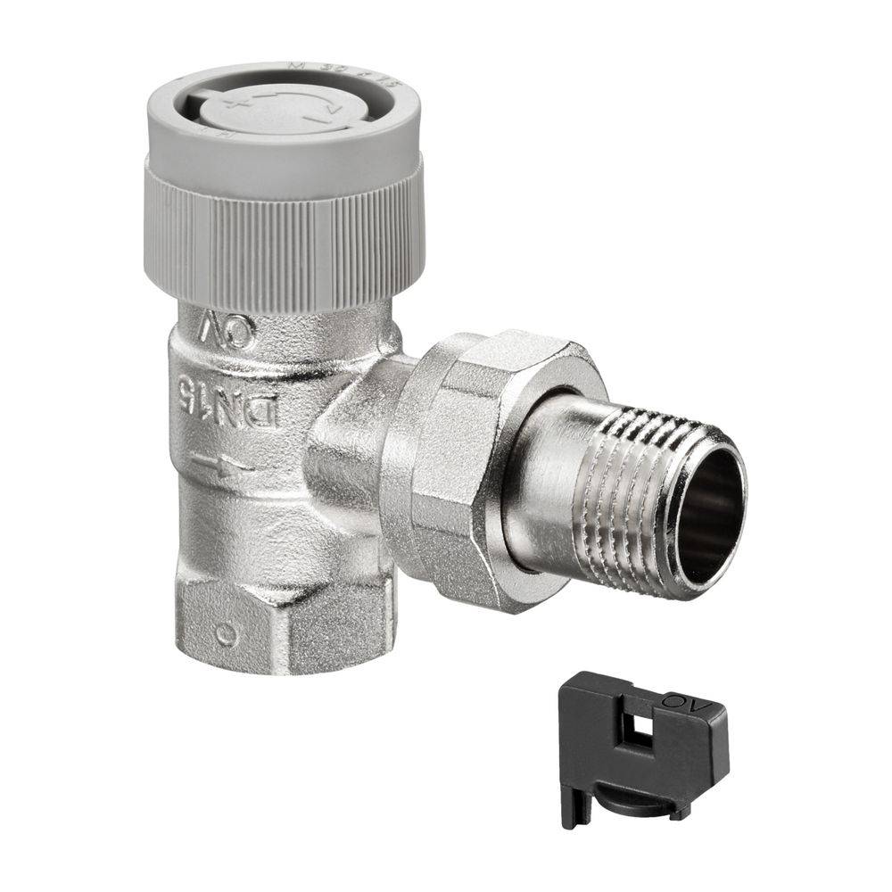 Oventrop AQ Thermostatventil DN 15, Eckausführung, mit Q-Tech, 1183064-0
