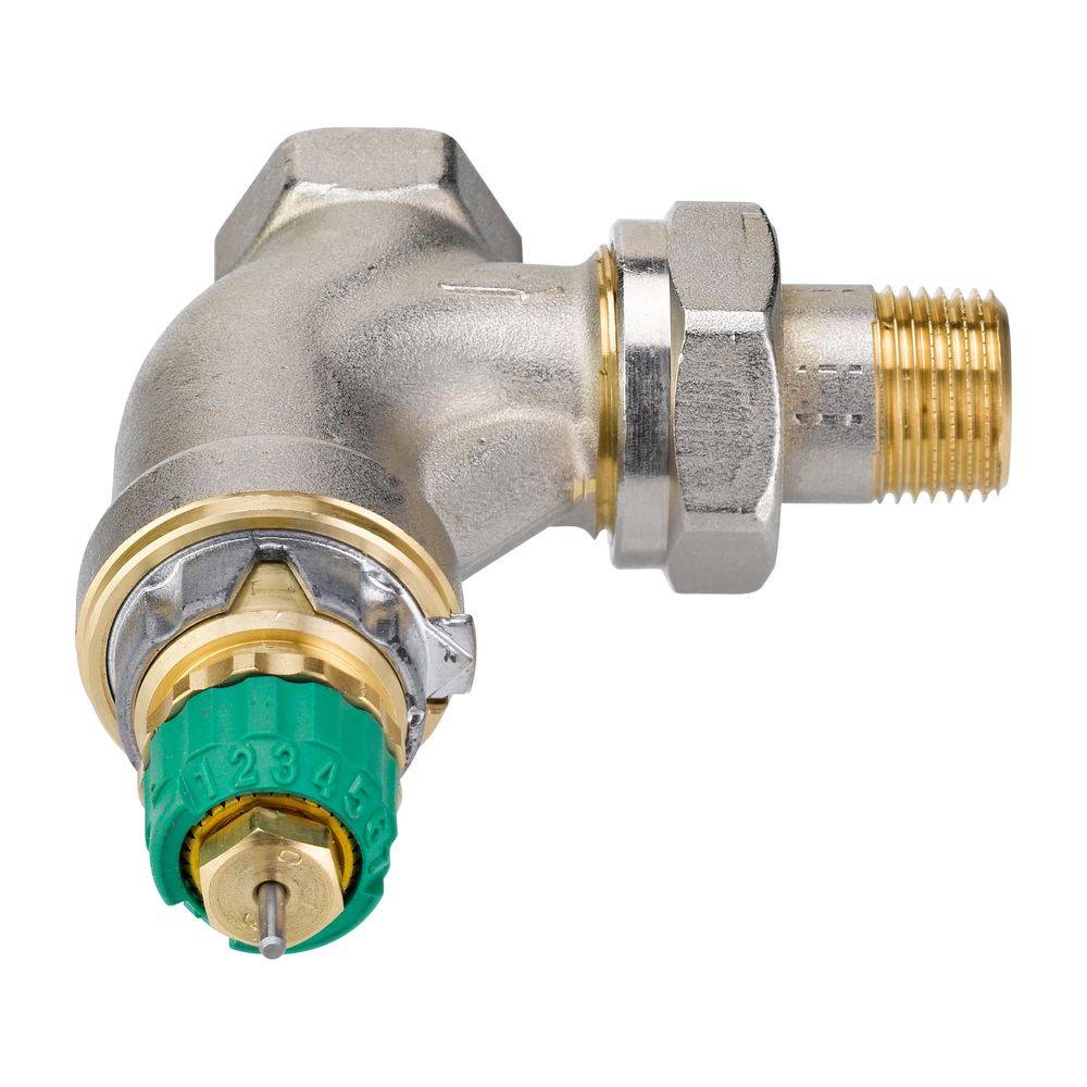 Danfoss dynamisches Ventil RA-DV, DN 10, druckunabhängig, R 3/8", Eckausführung, vernickelt