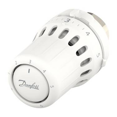 Danfoss Thermostatkopf React flüssigkeitsgefüllt, eingebauter Fühler, Nullabsperrung, M30x1,5, 015G3038
