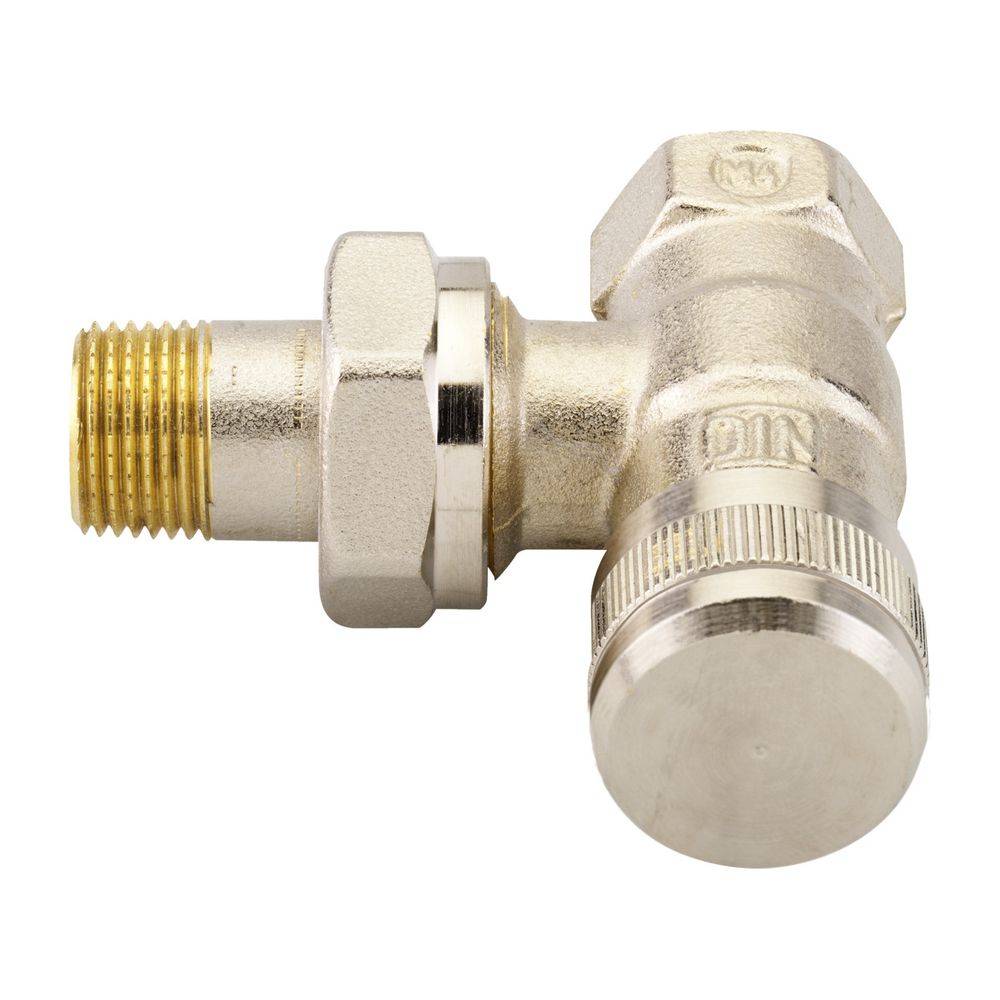 DANFOSS Rücklaufverschraubung RLV 10 R 3/8, Eck, vernickelt-3