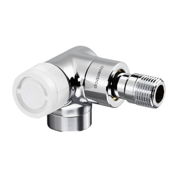 OVENTROP Thermostatventil "E" DN15, 1/2", PN10, Wi.-Eck li, verchromt
