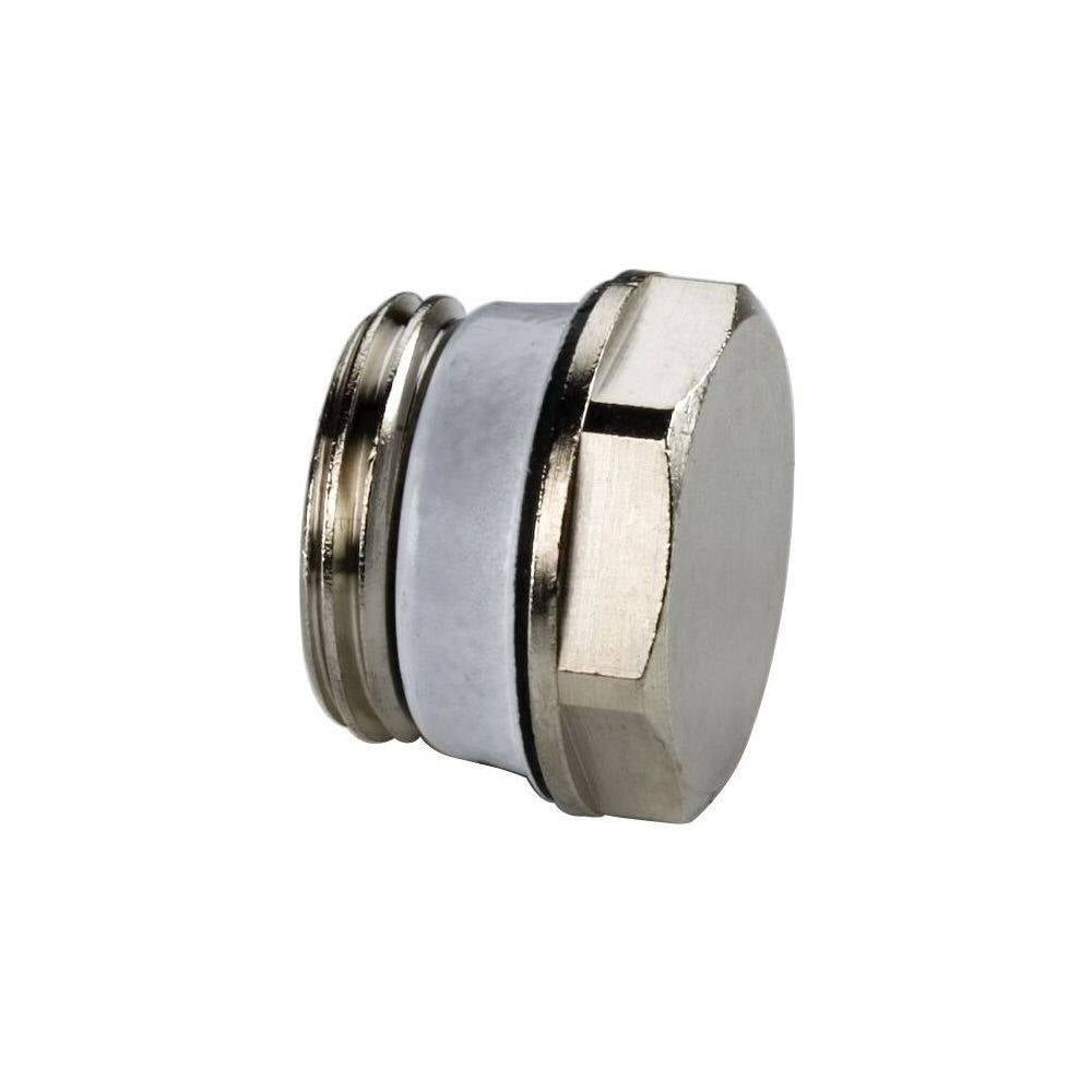 Flamco Blindstopfen Exclusiv G 1/2" Außengewinde Messing vernickelt-1